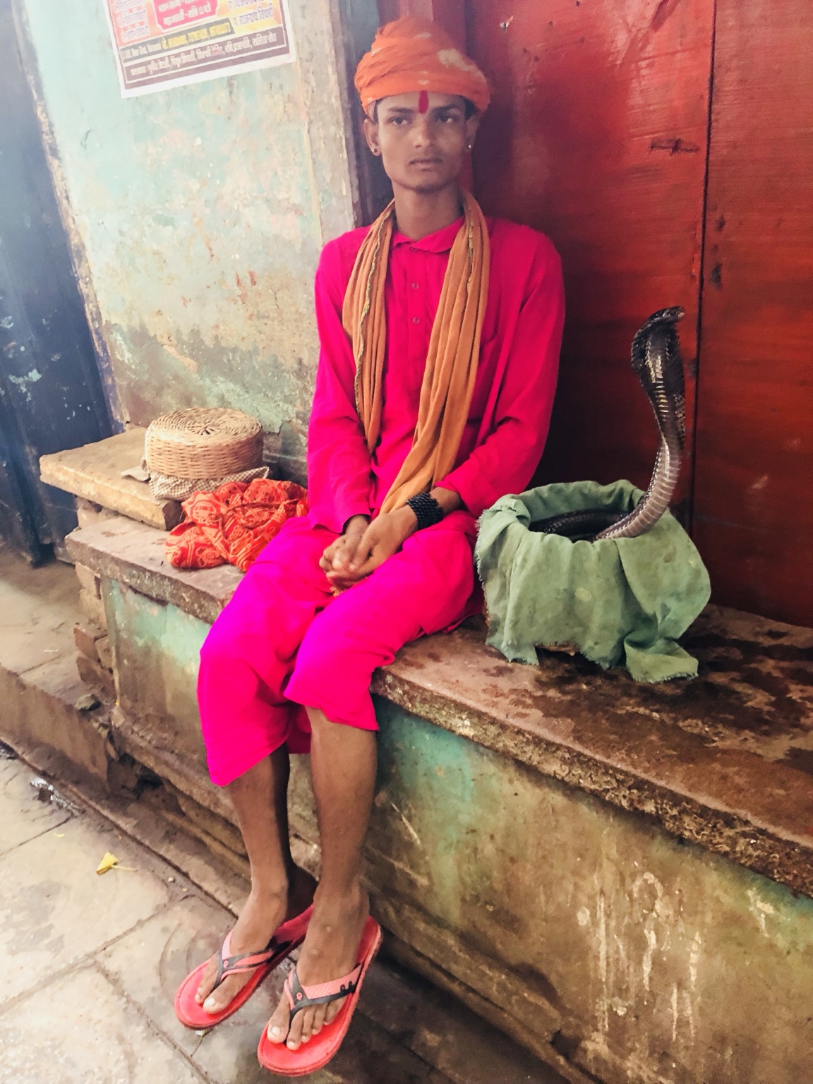 Escena callejera durante un viaje por India
